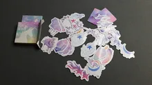 46 unids/pack precioso unicornio pegatina de papel para decoración DIY álbum de recortes diario etiqueta pegatina Linda papelería