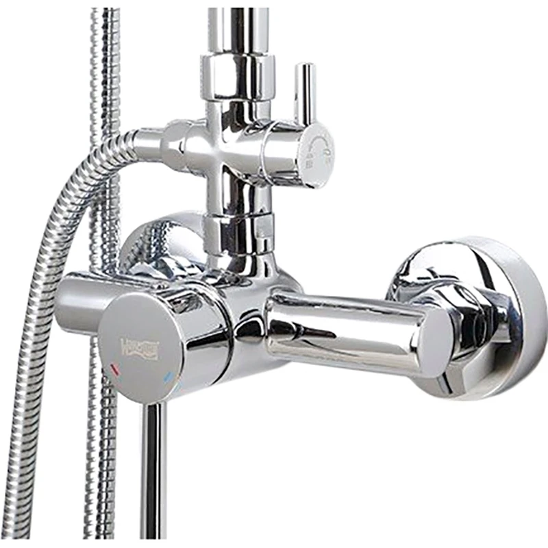 Душевой гарнитур WasserKRAFT A12202 (Регулировка высоты, регулировка угла наклона, защита от известковых отложений)