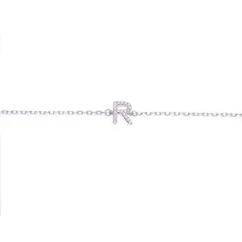 Silver bracelet letter R
Silver bracelet letter R