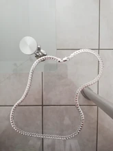 AGLOVER-collar de cadena de Plata de Ley 925 para mujer y hombre, 20 pulgadas, oro de 18k, 6mm, laterales completos, joyería, abalorio, regalo