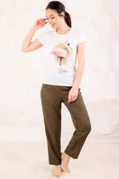 Armonika Women Khaki Top Flamingo Printed Six Puanli Sleepwear Kit ARM-20Y099029
Armonika Women Khaki Top Flamingo Printed Six Puanli Sleepwear Kit ARM-20Y099029