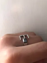 Anillo con apertura ajustable iniciales del nombre para mujer, ancho hueco, grueso, letras de A-Z, 3 colores, Metal, alfabeto, fiesta, joyería