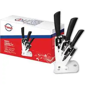 Set of ceramic knives Tima black and beauty of 4 items kfh-800
Set of ceramic knives Tima black and beauty of 4 items kfh-800