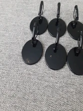 18x25mm 13x18mm 10x14mm 10 unids/lote clásico 9 colores en francés palanca pendientes en blanco/Base forma Oval cabochons pendientes