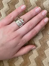 Anillos de mariposa Punk para mujer y hombre, conjunto de anillos de mariposa con apertura, joyería de boda de compromiso, Color dorado y plateado