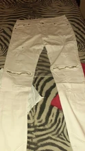 Pantalones vaqueros rasgados de motorista para hombre, 100% de algodón, rojo, negro y blanco, ajustados, para correr