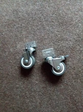 4 Uds muebles ruedas suave giratorio de goma rueda bastante de ruedas para Carro de bebé ruedas para cama hogar accesorio