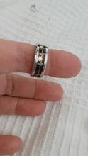Anillos de mujer, anillo ECG luminoso de humor, anillo de hombre con temperamento, anillos de boda de fibra de carbono para parejas, regalo de San Valentín
