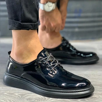 Knack 001Black Patent Leather , High Quality 100% Vegan Leather Men Casual Shoes. Shoe, Sneaker Shoe, Van Shoe, Air Shoe, Basket Shoe, Flip Shoe, Trainer Shoe, Chaussure, Laofer Shoe, Gel Shoe, Young Man Shoes 
Knack 001Black Patent Leather , High Quality 100% Vegan Leather Men Casual Shoes. Shoe, Sneaker Shoe, Van Shoe, Air Shoe, Basket Shoe, Flip Shoe, Trainer Shoe, Chaussure, Laofer Shoe, Gel Shoe, Young Man Shoes