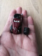 Disney-Cars 2 y 3 de Pixar para niño, Rayo McQueen Axelrod Mater miss Mother 1:55, vehículo fundido a presión de aleación de Metal, juguetes para chico, regalo de Navidad