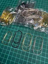 Tutú de fábrica, suministros de 25 uds./15 Uds., 50x20mm, clips de papel de gran tamaño, 5 colores disponibles, clips de papel grandes en promoción, H0180