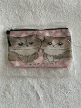 Bolsa de maquillaje con logotipo personalizado para mujer, neceser de viaje para chica, organizador de artículos de tocador, estuche de almacenamiento para maquillaje