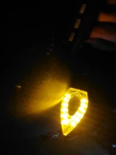 Intermitentes universales para motocicleta, luz trasera Flexible, 12 indicadores LED, MSX125 GROM para Honda, 1 Uds.