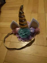 Diadema de cuerno de unicornio para bebé, regalos de cumpleaños para niños, diademas para chicas, suministros de fiesta, accesorios de fotografía recién nacido