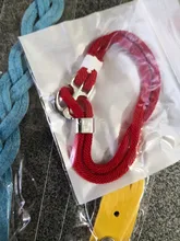 NIUYITID 2019 nueva cuerda de hilo rojo pulseras de mujer brazalete de ancla de encanto pirata en la mano