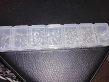 Un juego caja 3 4 5 6 7 8 10mm 8 colores anillos abiertos anillos divididos lazo de enlace para DIY joyería que hace conector