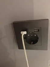 COSWALL-puerto de carga USB para ordenador, Panel de carga USB Simple, negro, blanco, gris, serie E20, Rangle completo, Rusia, España, enchufe de pared estándar de la UE