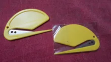2 unids/set Mini abrecartas de plástico abrelatas de correo Sharp cortador de papeles de seguridad