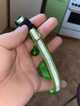 Collar reflectante para mascotas pequeñas, hebillas ajustables de nailon con campana, artículos para gatos, correa para Bulldog