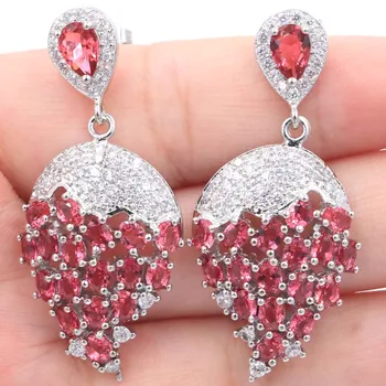 45x21mm Beautiful Created Pink Raspberry Rhodolite Garnet Gift For Sister SheCrown Silver Earrings
45x21mm Beautiful Created Pink Raspberry Rhodolite Garnet Gift For Sister SheCrown Silver Earrings