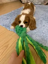 Dog-Squeaky-Toy Octopus Sounding-Paper Dogs French-Bulldog Interactive Plush Large Small