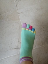 De las mujeres de los deportes de calcetines de Yoga caliente Fitness y Pilates calcetines de algodón Arco Iris entrenamiento Anti Slip calcetines con puntera transpirables púrpura