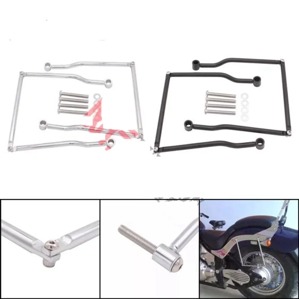 Saddlebag Support Bar Mount Bracket for Kawasaki Vulcan VN1500 96+ (18.5cm) Chrome Silver / Black
Saddlebag Support Bar Mount Bracket for Kawasaki Vulcan VN1500 96+ (18.5cm) Chrome Silver / Black
