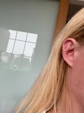 Pendiente de Clip de hoja de oro para mujer, sin perforación, Puck Rock, Vintage, de cristal, joyería, 1P