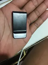 Mini monedero de Metal de acero inoxidable para hombre y mujer, cartera portátil con Clip para dinero, a la moda, sencillo, 1 unidad