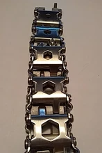 Pulsera multifunción de acero inoxidable para bicicleta, Kit de herramientas de conducción de perno, pulsera de banda de rodadura, herramienta fácil de usar para exteriores