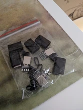 Mirco-conector macho TYPE-C USB 3,1 con PCB, Conector de 24 Pines, interfaz de línea de datos de soldadura, accesorios de cable de datos DIY, 5 uds./2 uds.