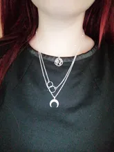 POXAM Boho oro estrella de cristal collares para mujeres de moda femenina collar Vintage múltiples colgante de capas collar de regalo de la joyería