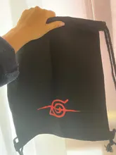 Drawstring Backpack Bags Canvas-Bag Portable-Organizer Animation Japanese Girls Boys