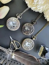 Reloj de bolsillo de cuarzo Vintage antiguo para hombre y mujer, con engranaje de plata, hueco, número de bolsillo, con Collar, cadena, colgante, regalos