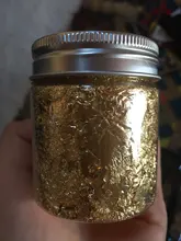 Molde artístico de resina epoxi para decoración, hoja de oro brillante de lujo, rellenos de lámina dorada, materiales dorados, joyas de decoración, herramienta de fabricación