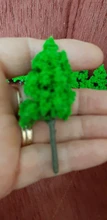 Nuevo 10 unids/lote arquitectónicos de escala Mini árboles modelo diseño tren paisaje miniaturas árbol Kits de construcción de juguete para niños
