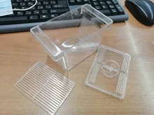 Caja de aislamiento de cría de pecera de acrílico transparente, soporte para incubadora de acuario