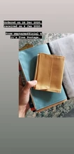 Bolsa de lona con cremallera para cuaderno, accesorio de cuero con bolsillo, organizador Regular para pasaporte, carpeta de archivos, papelería