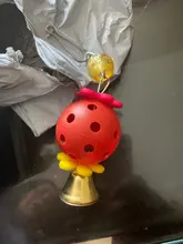 3 uds juguete para loro colorido hueco de bola juguete pájaro periquito loro cacatúa juguete jaula divertido juguetes mascotas pájaro suministros