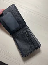 Billetera de cuero PU plegable para hombre, billetera corta con broche Vintage, monedero bolsa de monedas, tarjetas multifuncionales, Juguetes