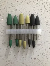 Envío Gratis 8 unids/set HP Dental Base de resina pulido acrílico fresas Kit de taladro pulidora rotativa Dentista herramienta instrumento de laboratorio Dental