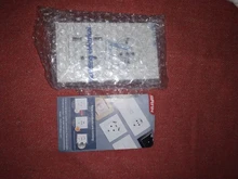 SRAN-enchufe eléctrico de pared con conexión a tierra, indicador LED oculto, enchufe doble con usb, 146x86mm