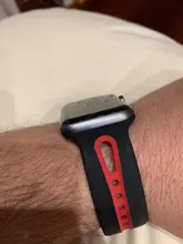 Correa deportiva para Apple Watch, banda de silicona de 44mm y 40mm para iwatch de 42/38mm, pulsera para apple watch series 6 se 5 4 3