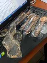 Reloj de pulsera analógico para Mujer, 5 uds., correa de cuero, de cuarzo, negro