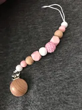 Chupete de silicona con cuentas de dentición para bebé, Clip para chupete de bebé, Clip para chupete, mordedor, juguete, cuentas, regalo de cumpleaños