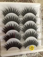 Pestañas postizas hechas a mano 3D, pelo suave de visón, extensión de pestañas postizas, maquillaje largo Natural, 5 pares, suministros de herramientas