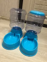Bebederos de Alimentación de Mascotas de plástico de 3,8l Alimentador automático para gatos y perros, cuenco de agua para mascotas