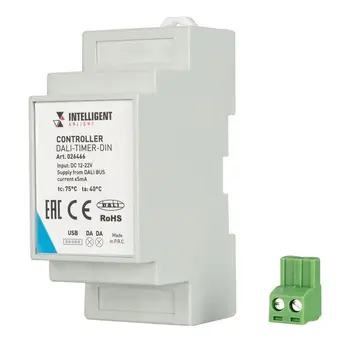 026466 intelligent Arlight Dali-timer-Din controller (Dali-bus, RTC) 1 pc
026466 intelligent Arlight Dali-timer-Din controller (Dali-bus, RTC) 1 pc