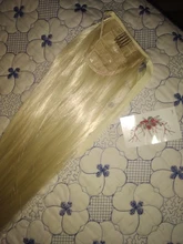 WTB-coleta sintética superlarga y Lisa, coleta con cordón, pinzas de fibra de alta temperatura, extensiones de cabello, cola de caballo