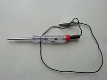 ¡Gran oferta! 6 V-24 V CC sistema de sonda de luz de prueba lámpara de sonda de prueba Auto coche probador de circuito de luz de la lámpara de prueba de voltaje Detector de pluma